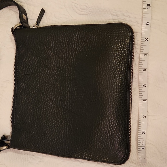Cole Haan Black Leather Bag with Silver Accents - Picture 3 of 9